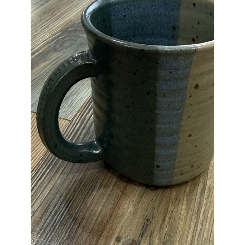vintage stoneware coffee mug three colors unique rare - Picture 3 of 7